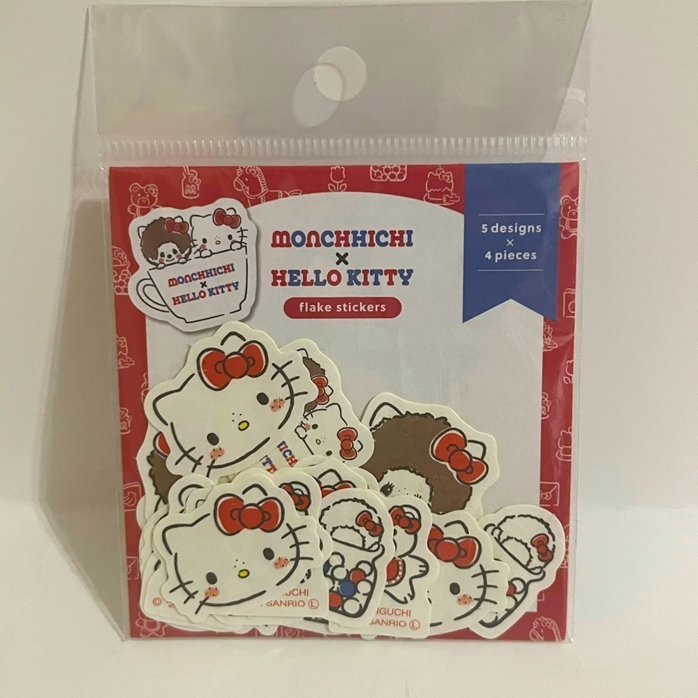 Hello Kitty Monchhichi Sticker Flakes